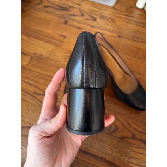 Vionic Carmel Block Heel Pumps Black Leather Women's Shoes 9 - Picture 5 of 12